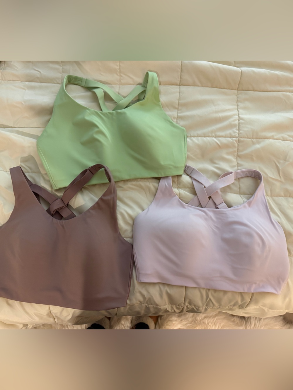 lululemon Energy Bra. High support. 34DD 3 bras included